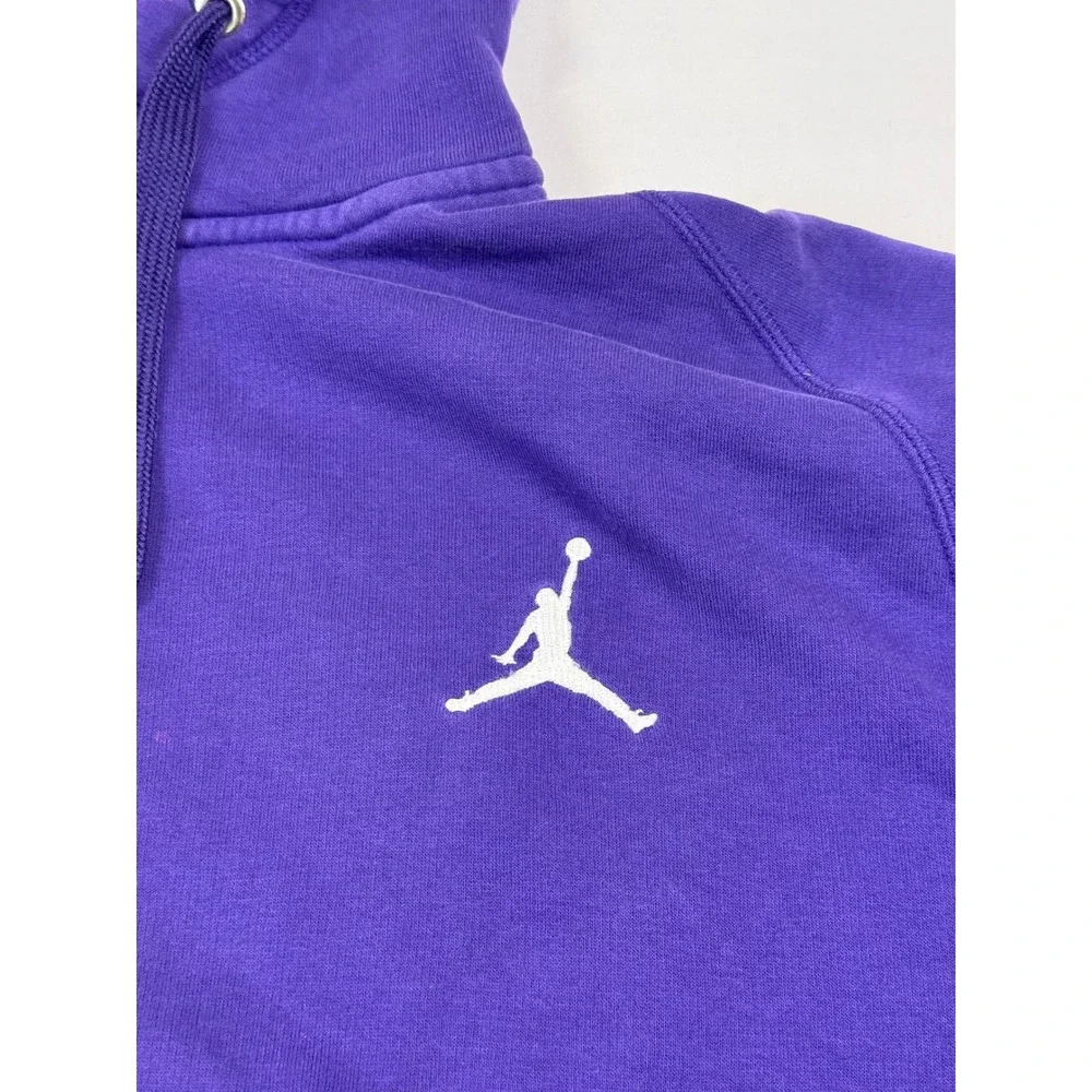 Jordan Mens Purple Full Zip Jumpman Hoodie XL Raglan Sleeve Sportswear Jacket‎
